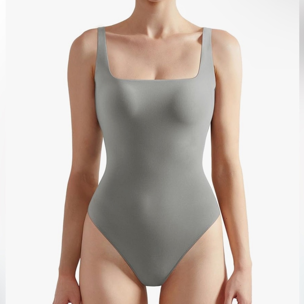 5 Square Neck Thong Bodysuit